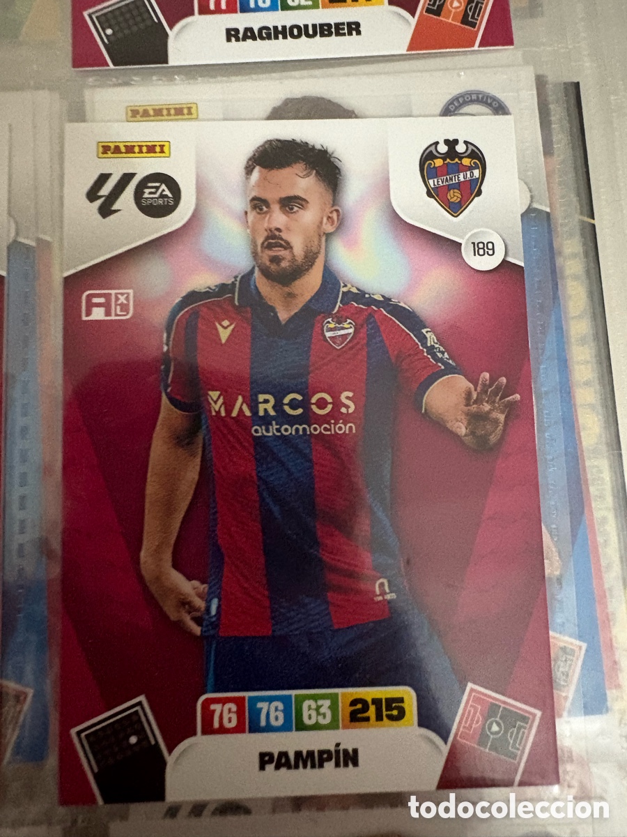 Cromos de f&uacute;tbol: CROMO DE FUTBOL NUMERO 189 PAMPIN LEVANTE ADRENALYN XL 2025 2026 PANINI !