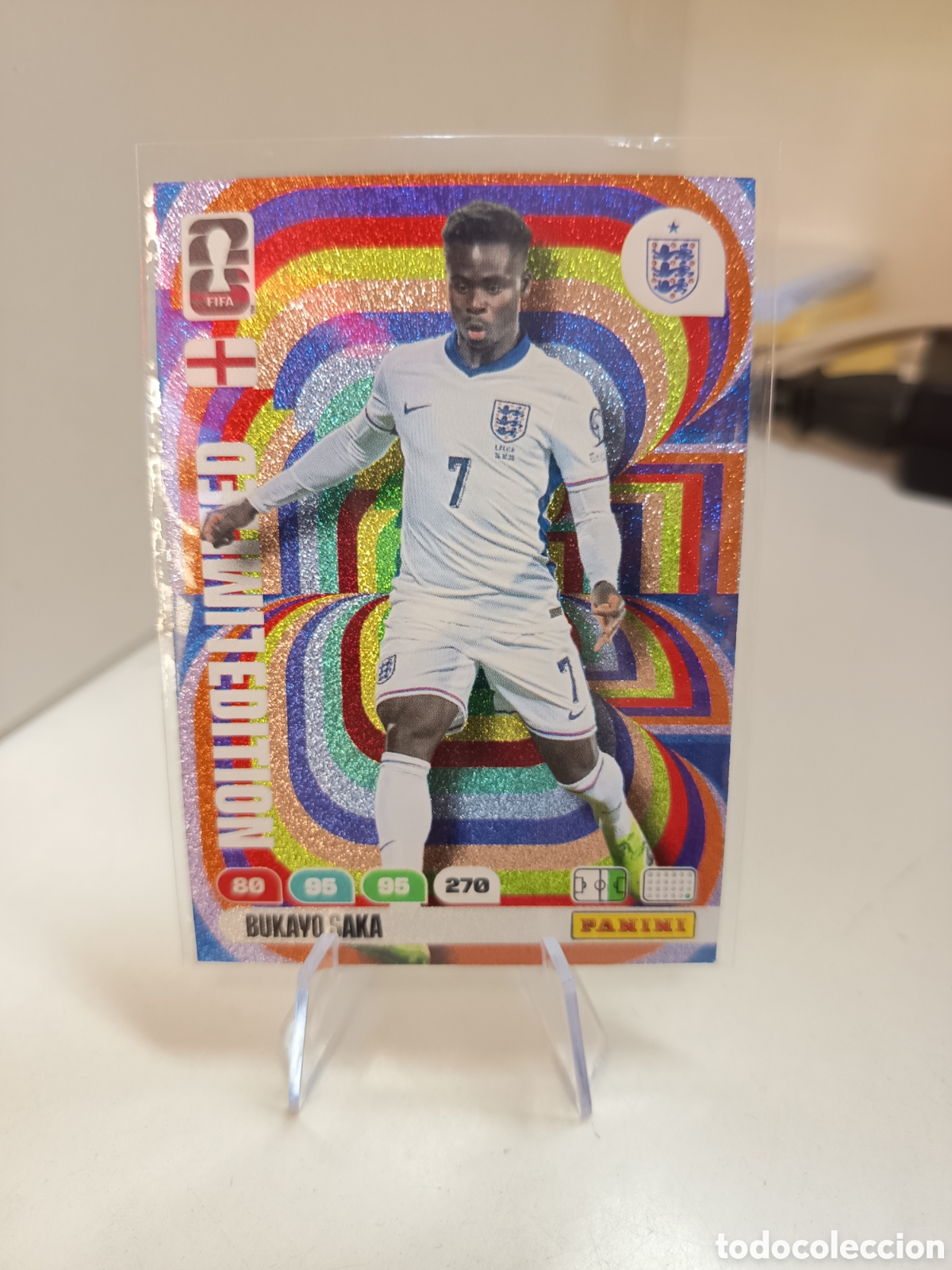 Cromos de f&uacute;tbol: BUKAYO SAKA INGLATERRA LIMITED EDITION ADRENALYN FIFA WORLD CUP 2026 MUNDIAL 26 PANINI