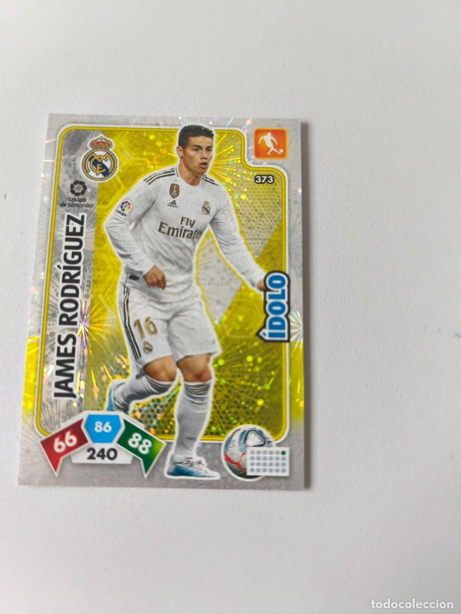 Cromos de f&uacute;tbol: ADRENALYN XL 19 20 REAL MADRID JAMES RODRIGUEZ &Iacute;DOLO 373 CJA1