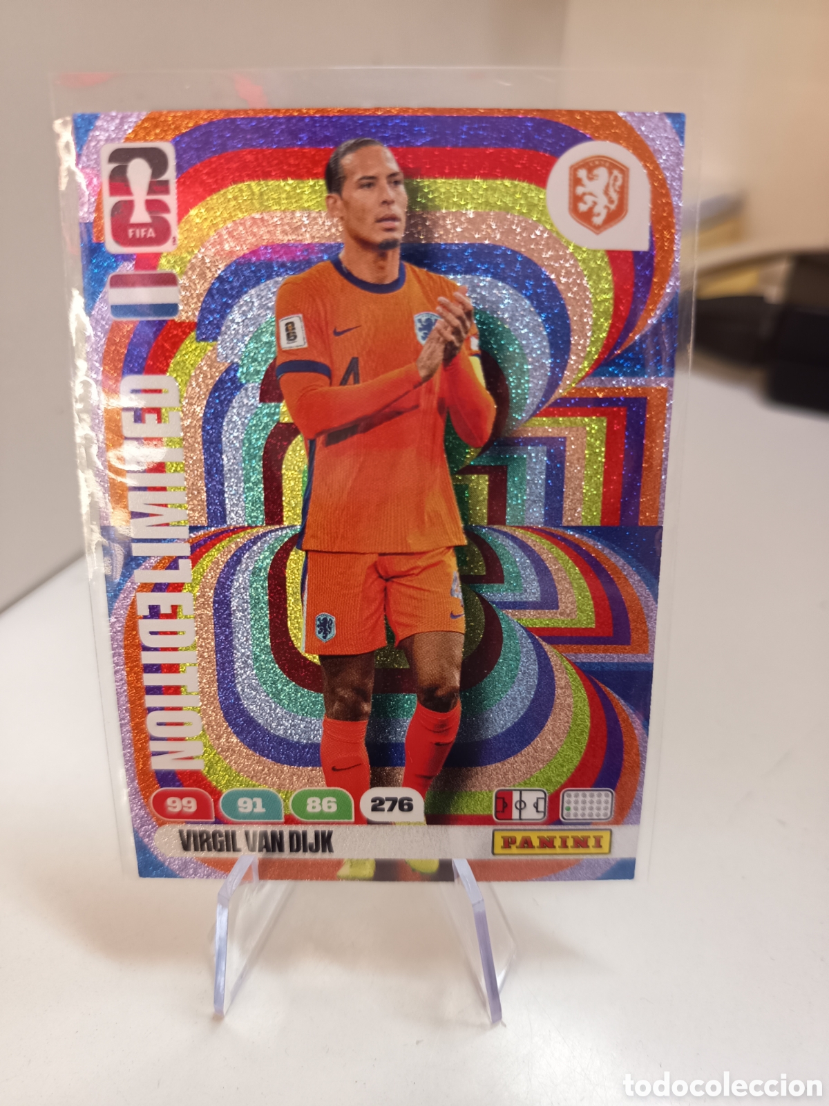 Cromos de f&uacute;tbol: VIRGIL VAN DIJK HOLANDA LIMITED EDITION ADRENALYN FIFA WORLD CUP 2026 MUNDIAL 26 PANINI