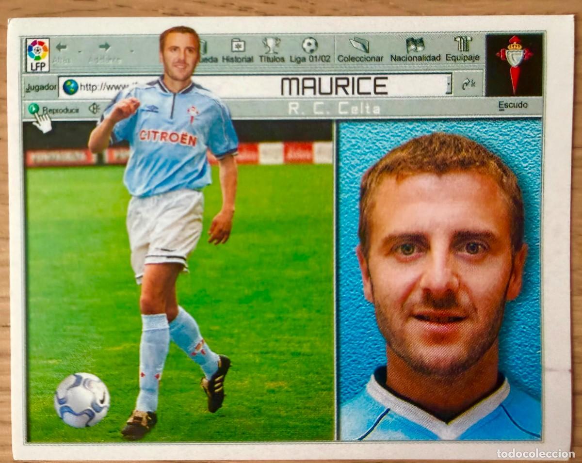 Cromos de f&uacute;tbol: MAURICE CELTA VIGO 01 02 2001 2002 LIGA EDICIONES ESTE SIN PEGAR STICKER CROMOS