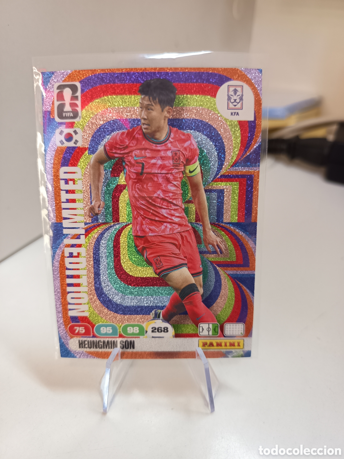 Fu&szlig;ball-Sticker: HEUNGMIN SON KOREA LIMITED EDITION ADRENALYN FIFA WORLD CUP 2026 MUNDIAL 26 PANINI