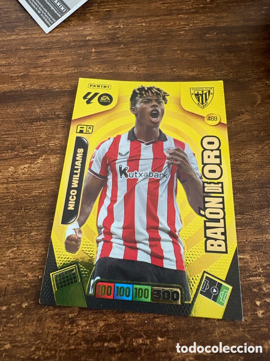 Cromos de f&uacute;tbol: PANINI ADRENALYN 25/26 2025/2026 #469 NICO WILLIAMS (ATHLETIC CLUB) BALON DE ORO