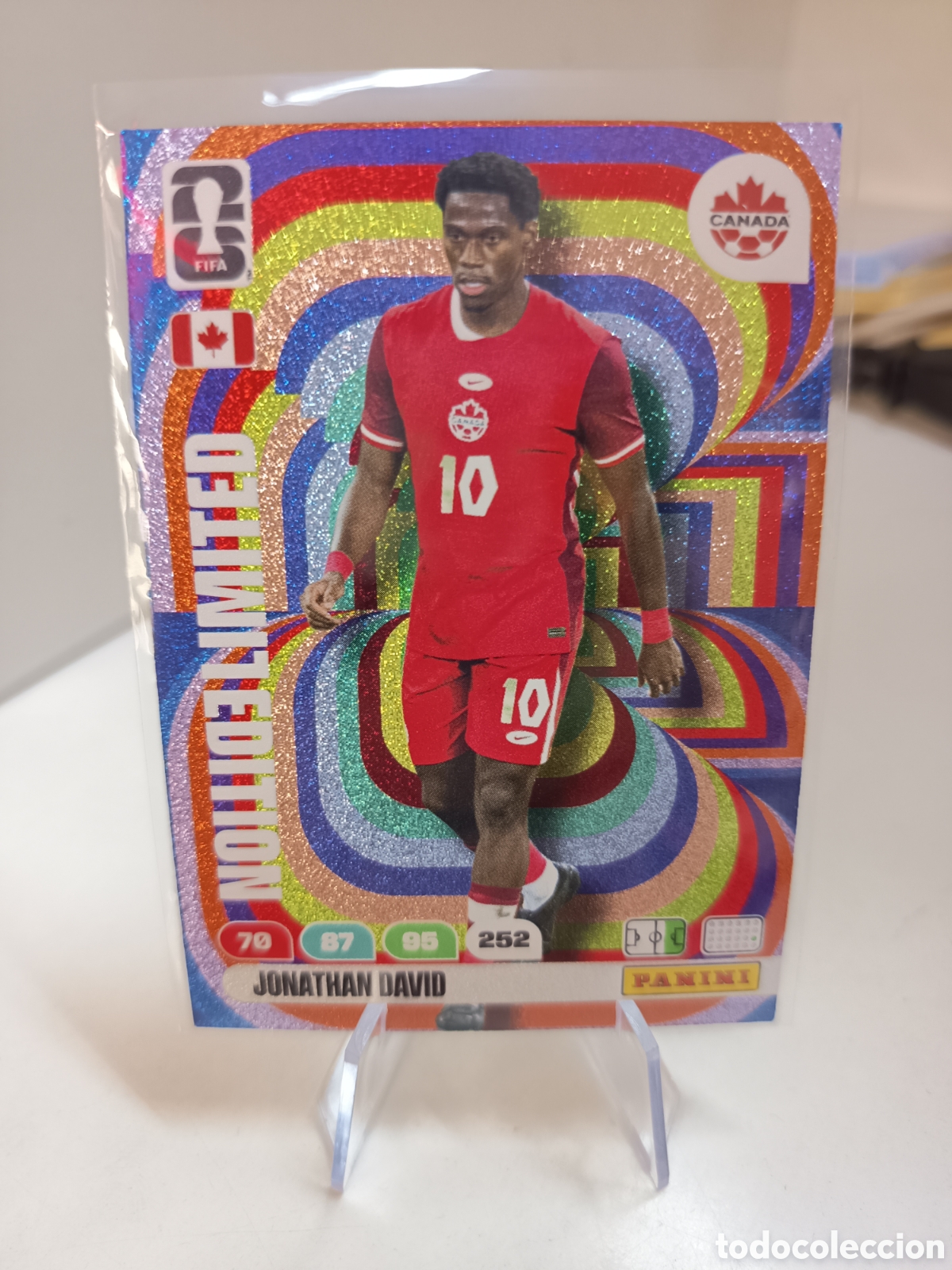 Figurine di Calcio: JONATHAN DAVID CANADA LIMITED EDITION ADRENALYN FIFA WORLD CUP 2026 MUNDIAL 26 PANINI