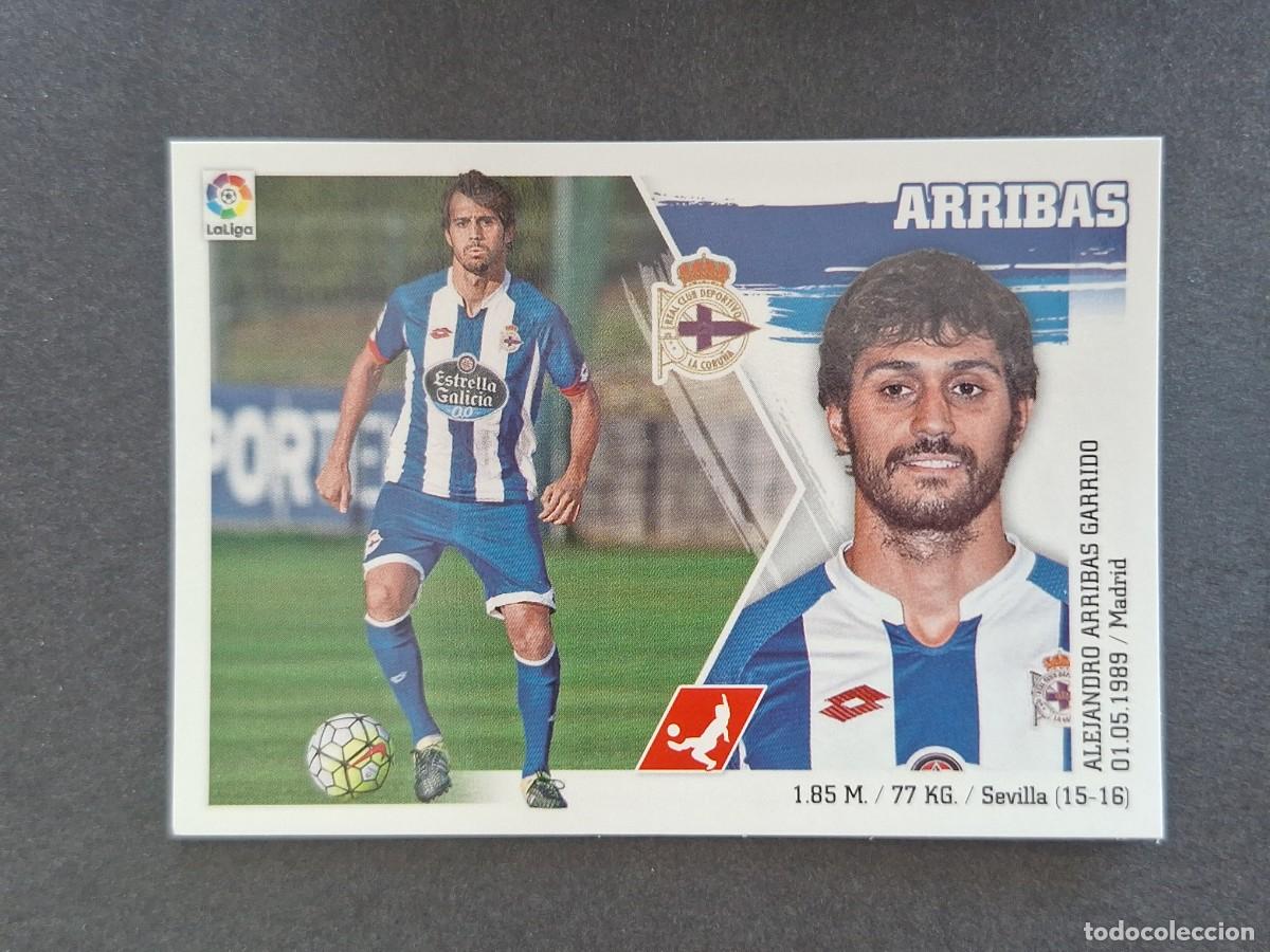 Cromos de f&uacute;tbol: L3 ARRIBAS DEPORTIVO DE LA CORU&Ntilde;A COLOCA LIGA ESTE 2015 2016 15 16 NUNCA PEGADO SIN PEGAR