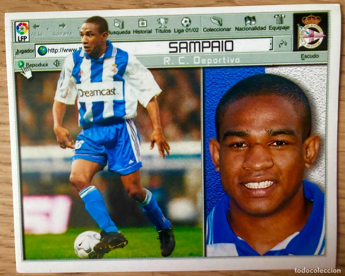 Cartes &agrave; collectionner de Football: SAMPAIO DEPORTIVO CORU&Ntilde;A 01 02 2001 2002 LIGA EDICIONES ESTE SIN PEGAR STICKER CROMOS
