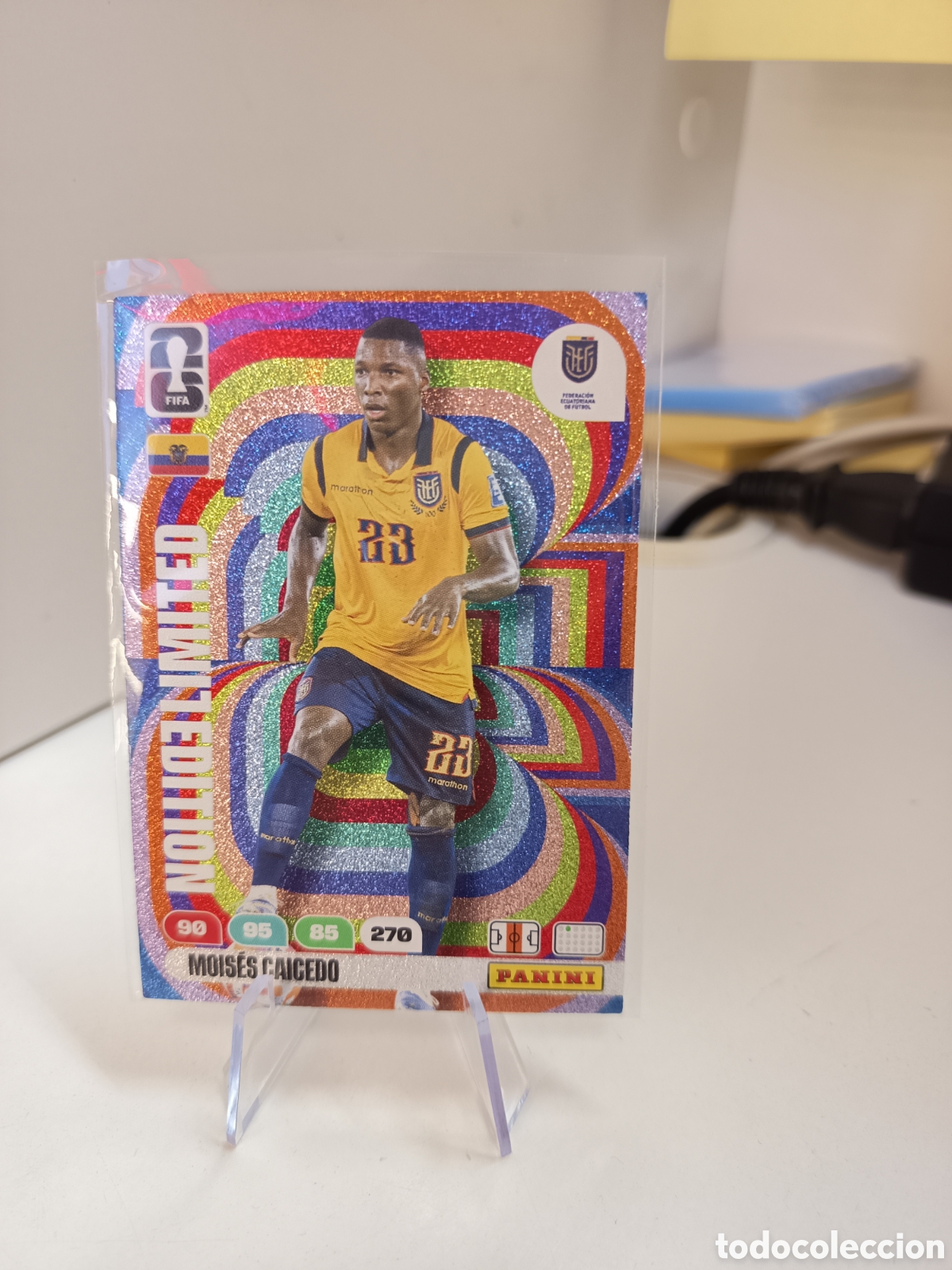 Cartes &agrave; collectionner de Football: MOISES CAICEDO COLOMBIA LIMITED EDITION ADRENALYN FIFA WORLD CUP 2026 MUNDIAL 26 PANINI
