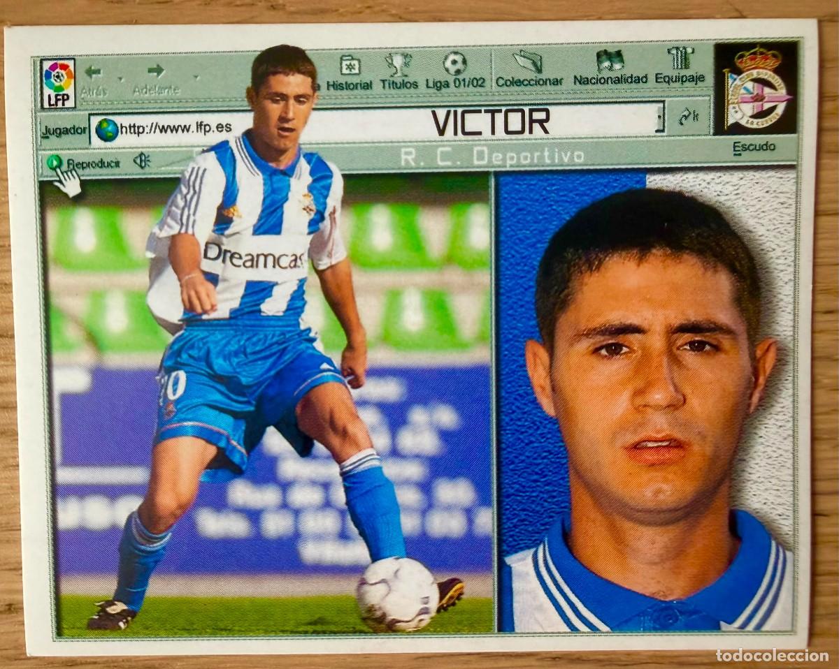 Cromos de f&uacute;tbol: VICTOR DEPORTIVO CORU&Ntilde;A 01 02 2001 2002 LIGA EDICIONES ESTE SIN PEGAR STICKER CROMOS