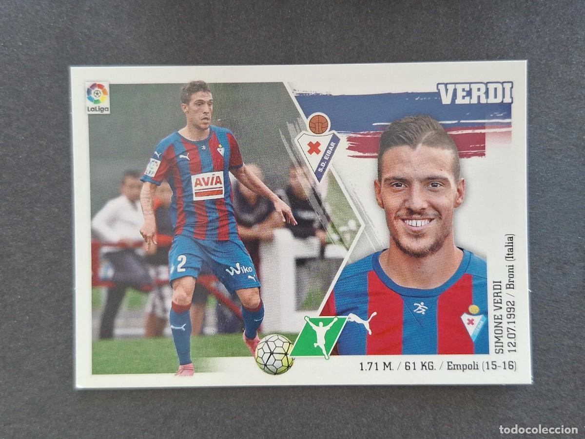 Cromos de f&uacute;tbol: L3 VERDI S. D. EIBAR COLOCA LIGA ESTE 2015 2016 15 16 NUNCA PEGADO SIN PEGAR