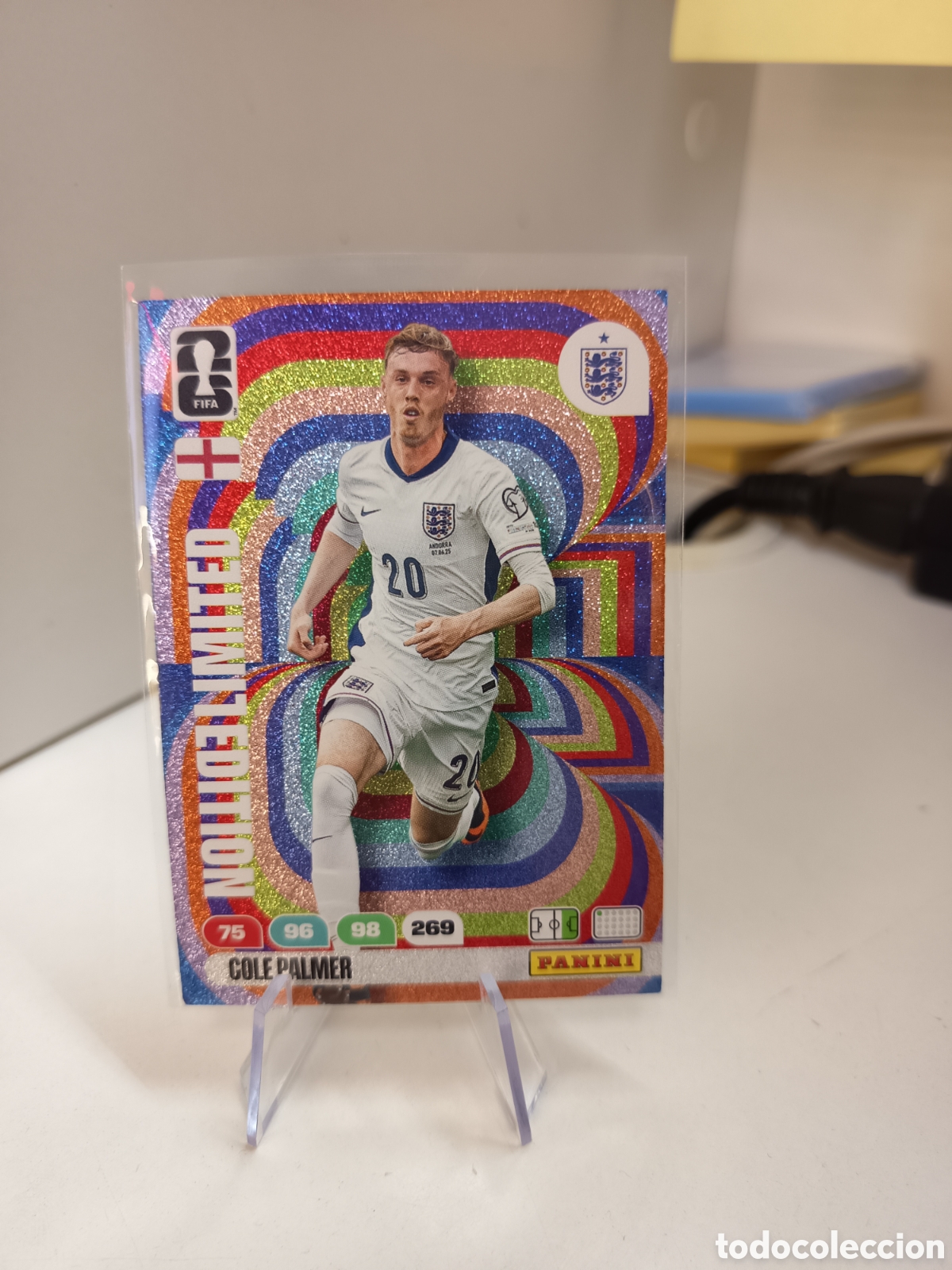 Cromos de f&uacute;tbol: COLE PALMER INGLATERRA LIMITED EDITION ADRENALYN FIFA WORLD CUP 2026 MUNDIAL 26 PANINI