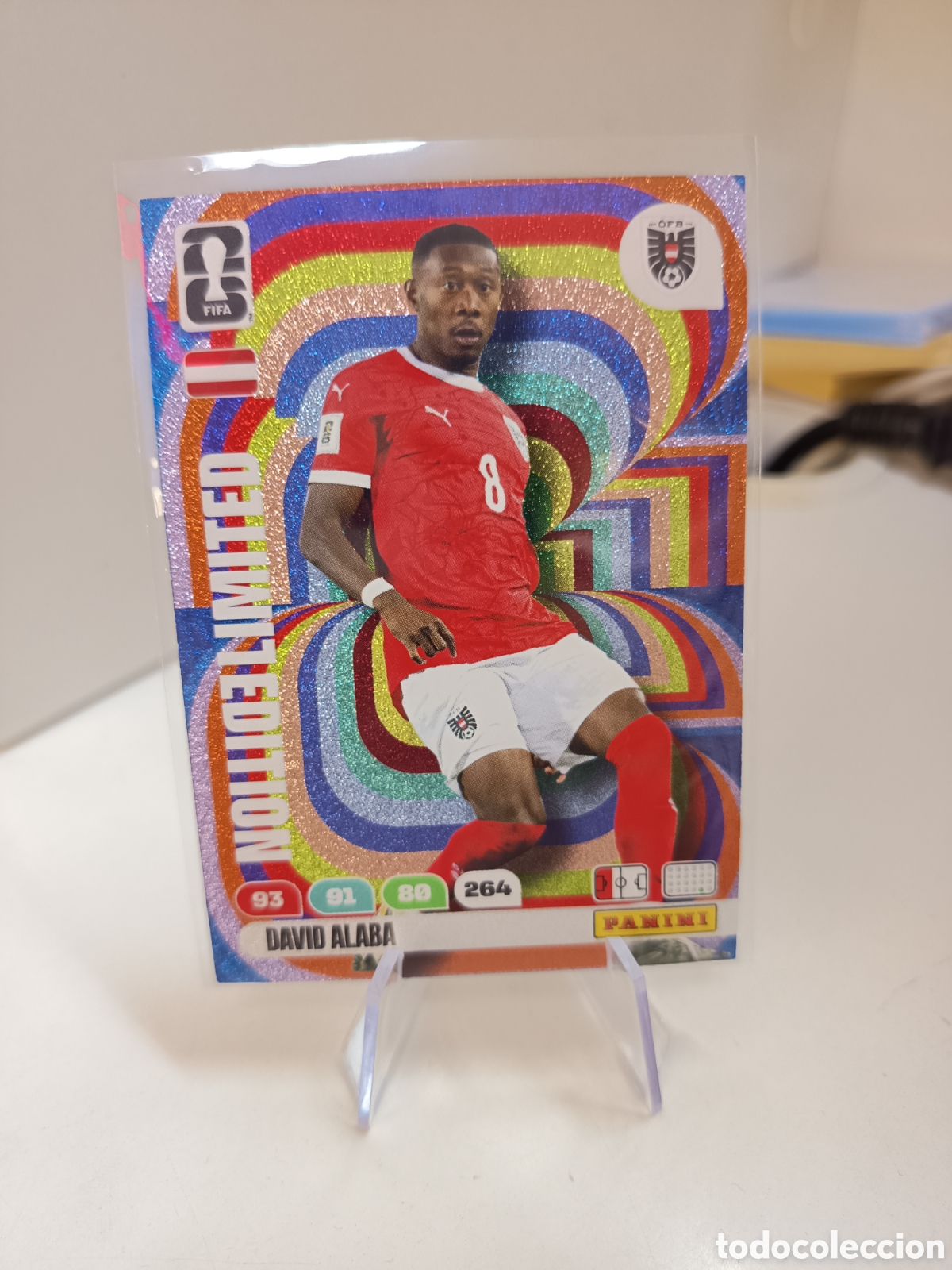 Cromos de f&uacute;tbol: DAVID ALABA AUSTRIA LIMITED EDITION ADRENALYN FIFA WORLD CUP 2026 MUNDIAL 26 PANINI