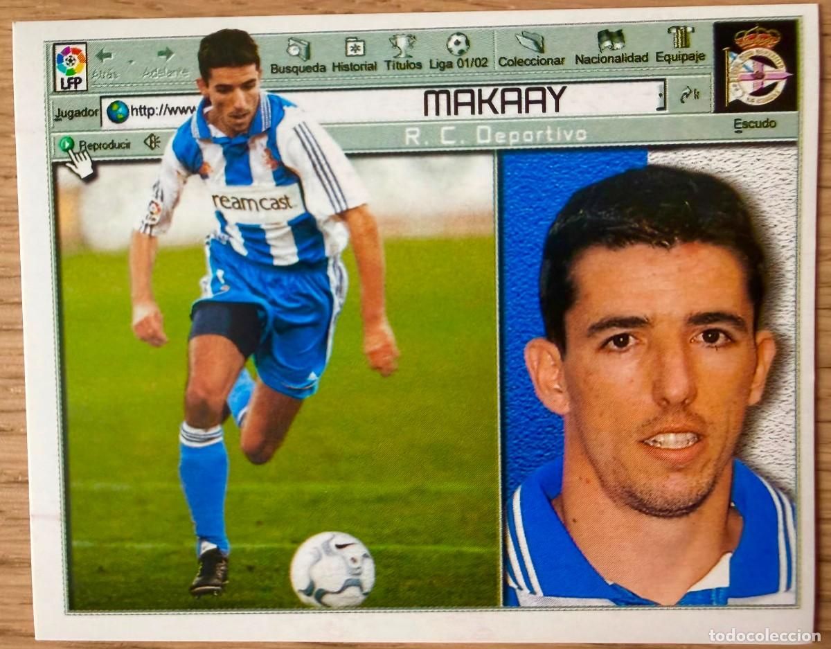Cromos de f&uacute;tbol: MAKAAY DEPORTIVO CORU&Ntilde;A 01 02 2001 2002 LIGA EDICIONES ESTE SIN PEGAR STICKER CROMOS