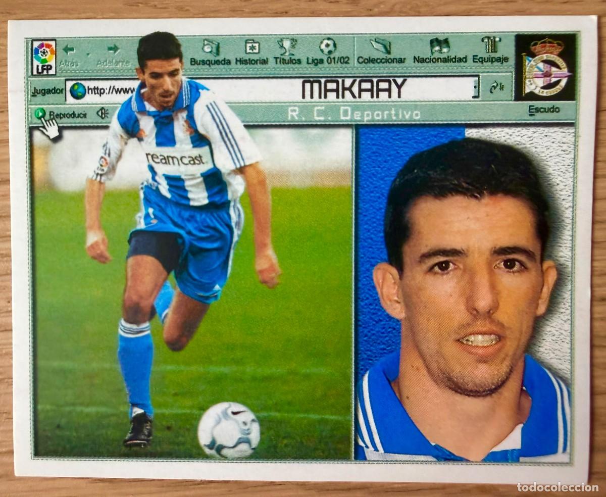 Cromos de f&uacute;tbol: MAKAAY DEPORTIVO CORU&Ntilde;A 01 02 2001 2002 LIGA EDICIONES ESTE SIN PEGAR STICKER CROMOS
