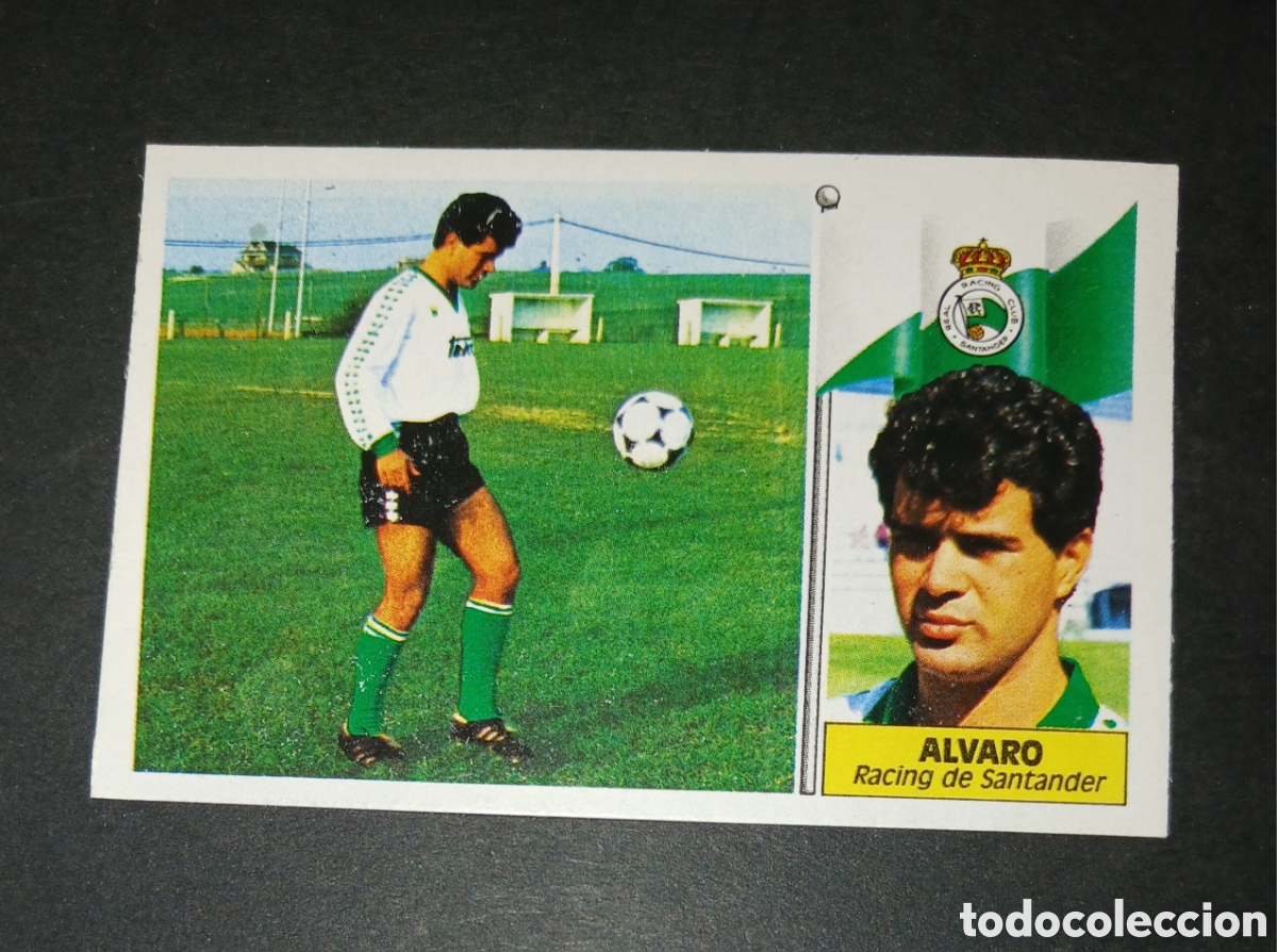 Cromos de f&uacute;tbol: Cromo Alvaro (Racing de Santander) - Ediciones Este - Liga 1986/1987 (86/87) - Sin Pegar