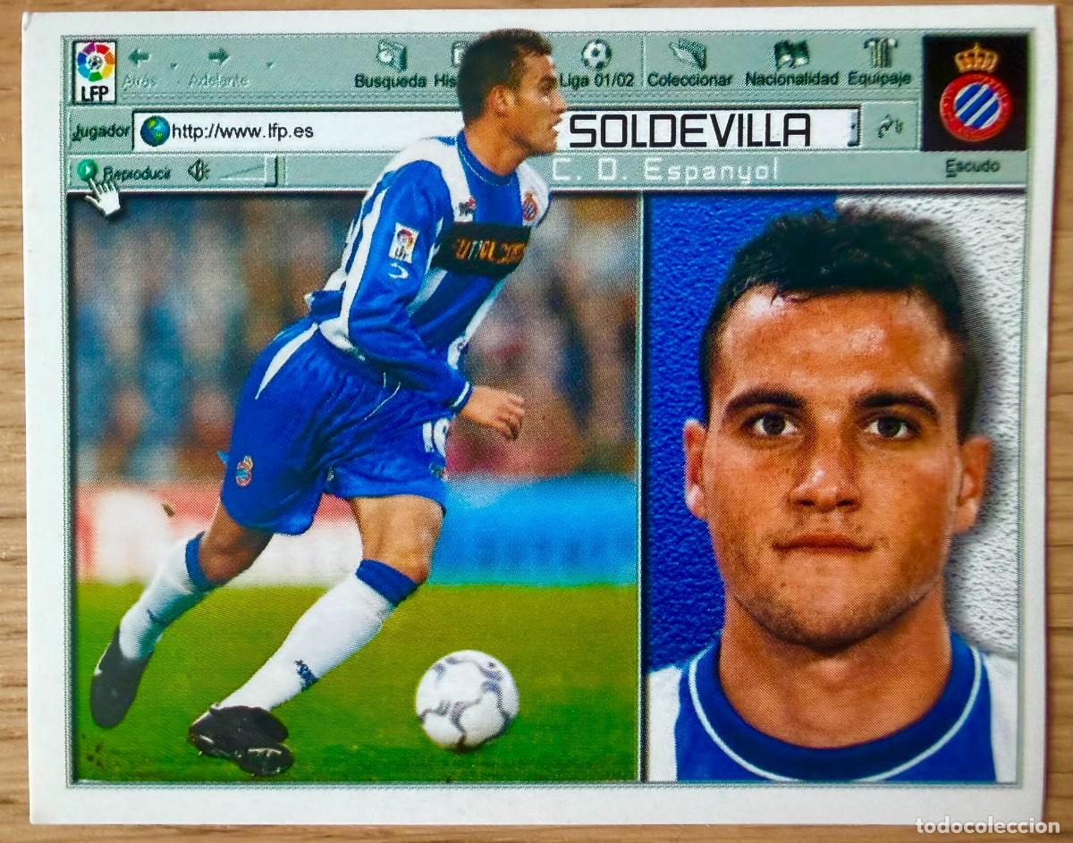 Cromos de f&uacute;tbol: SOLDEVILLA ESPANYOL ESPA&Ntilde;OL 01 02 2001 2002 LIGA EDICIONES ESTE SIN PEGAR STICKER CROMOS
