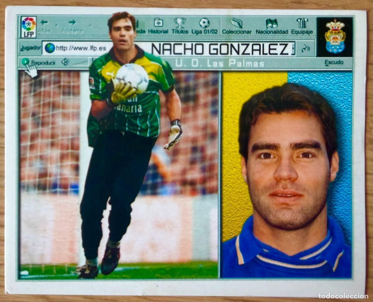 Cromos de f&uacute;tbol: NACHO GONZALEZ LAS PALMAS 01 02 2001 2002 LIGA EDICIONES ESTE SIN PEGAR STICKER CROMOS