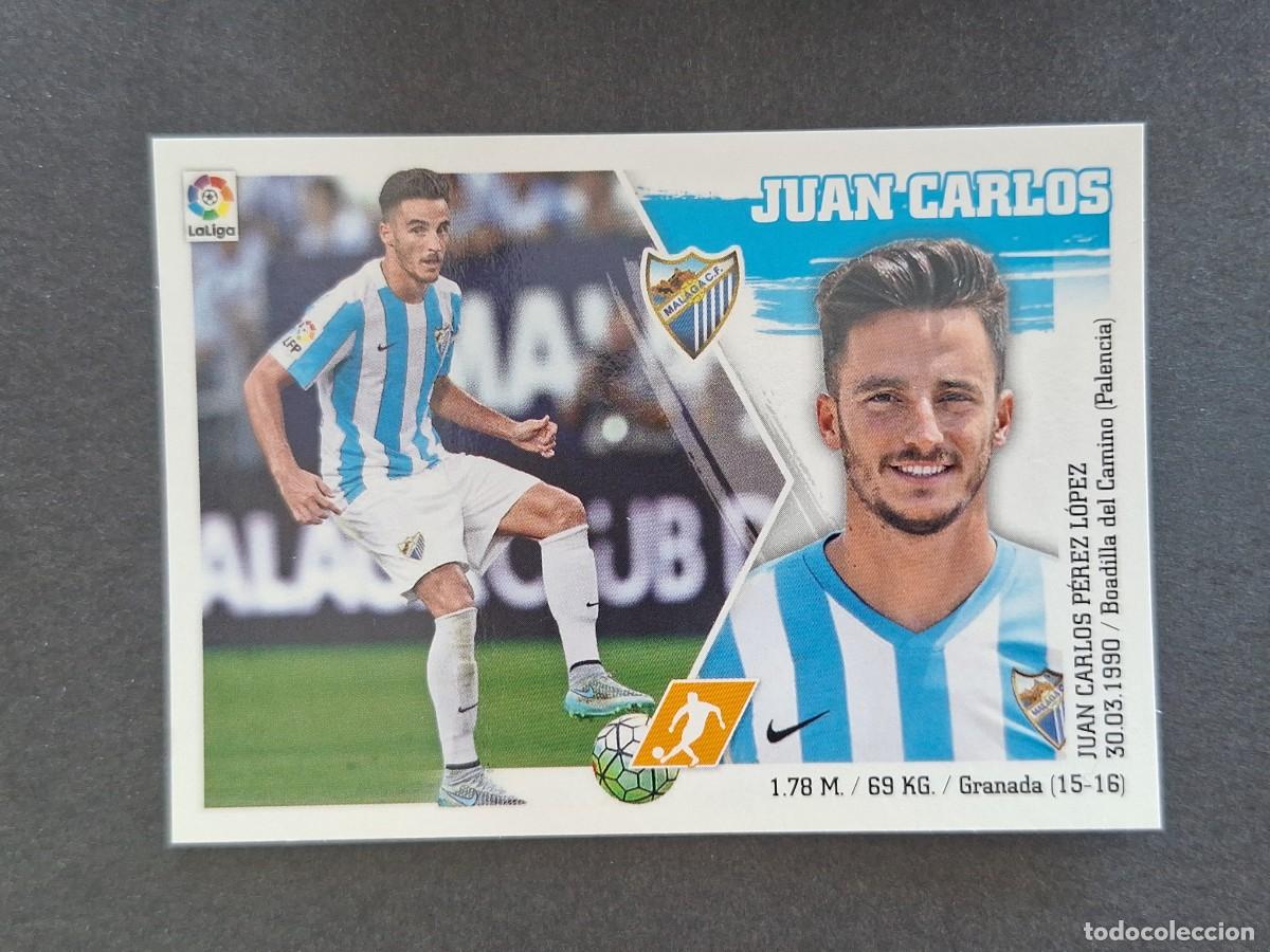 Cromos de f&uacute;tbol: L3 JUAN CARLOS MALAGA C. F. COLOCA LIGA ESTE 2015 2016 15 16 NUNCA PEGADO SIN PEGAR