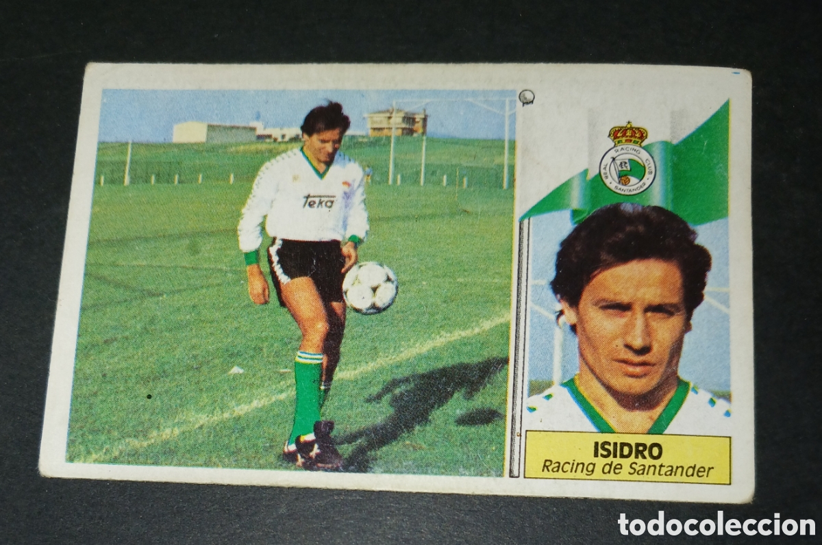 Cromos de f&uacute;tbol: Cromo Isidro - Racing de Santander - Ediciones Este Liga 1986/1987 (86/87) - Nunca Pegado Sin Pegar