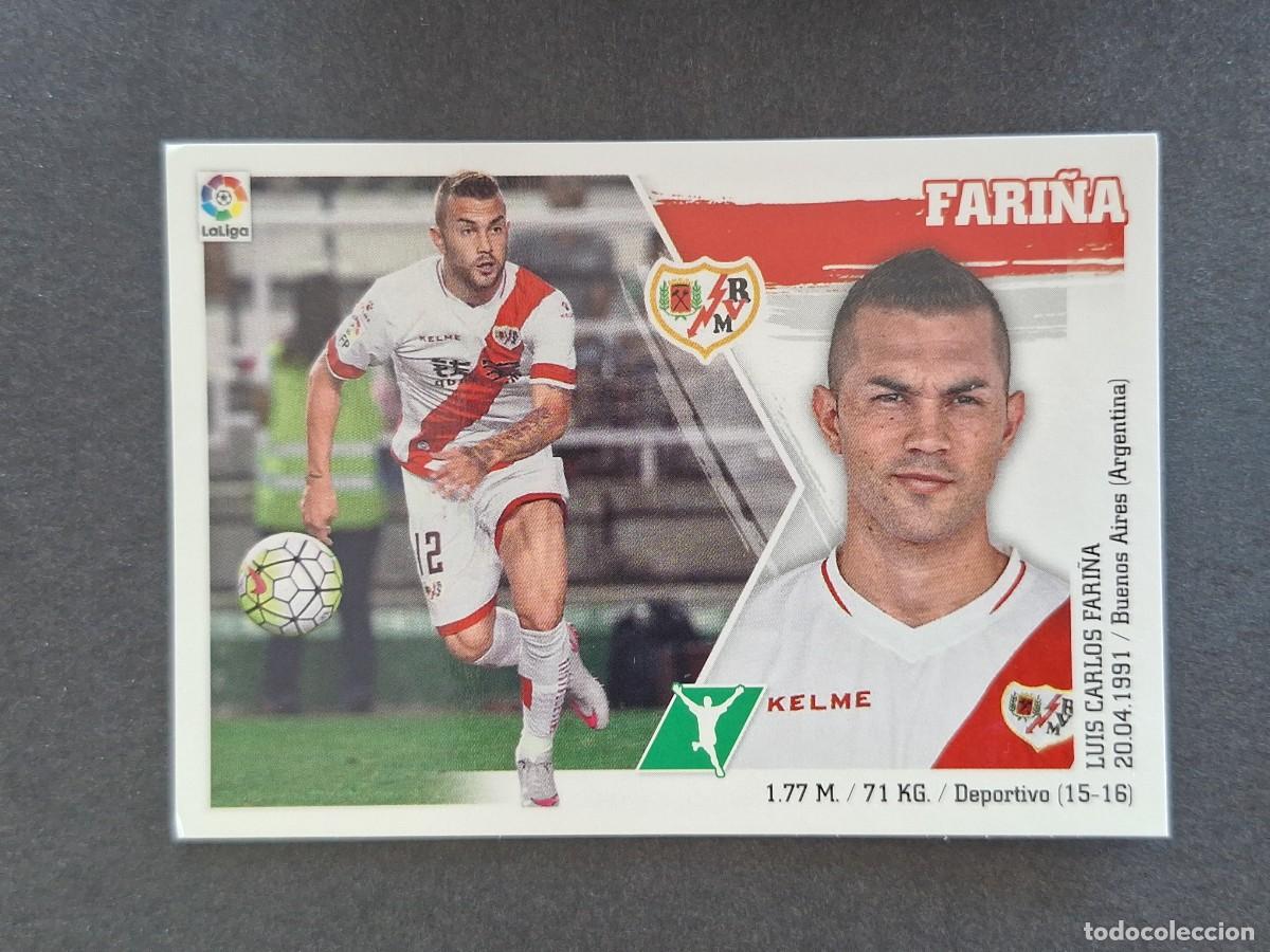 Cromos de f&uacute;tbol: L3 FARI&Ntilde;A RAYO VALLECANO COLOCA LIGA ESTE 2015 2016 15 16 NUNCA PEGADO SIN PEGAR