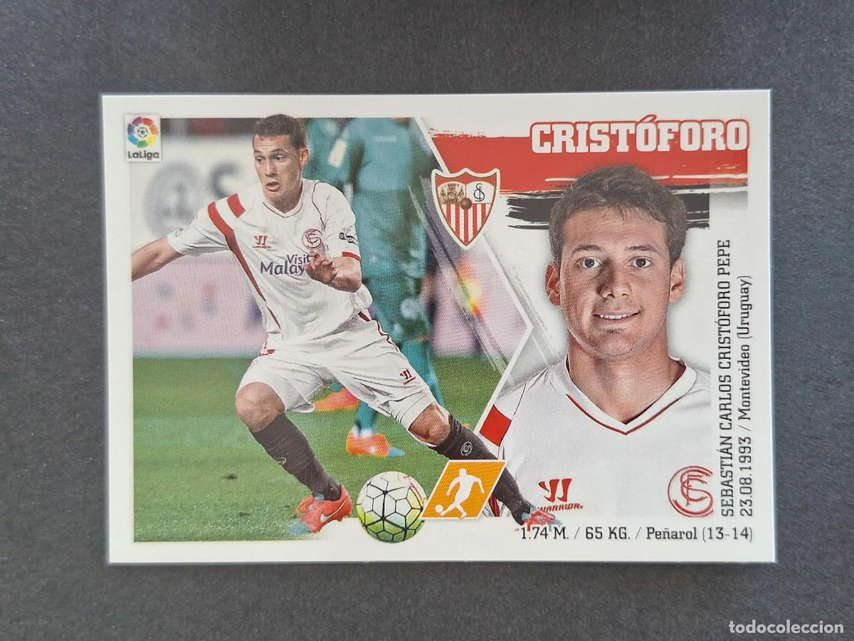 Cartes &agrave; collectionner de Football: L3 CRISTOFORO SEVILLA F. C. COLOCA LIGA ESTE 2015 2016 15 16 NUNCA PEGADO SIN PEGAR