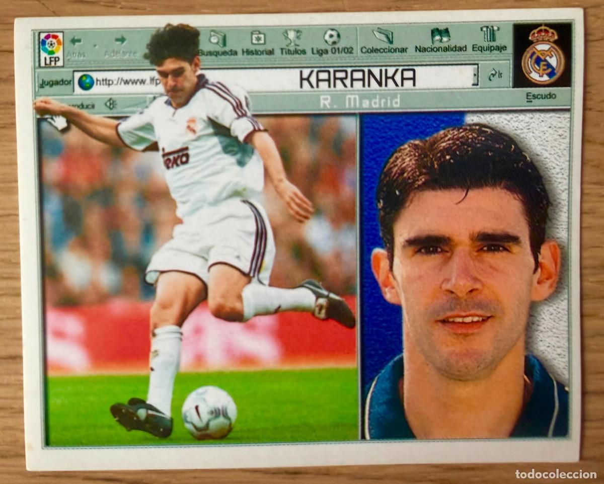 Cartes &agrave; collectionner de Football: KARANKA REAL MADRID 01 02 2001 2002 LIGA EDICIONES ESTE SIN PEGAR STICKER CROMOS