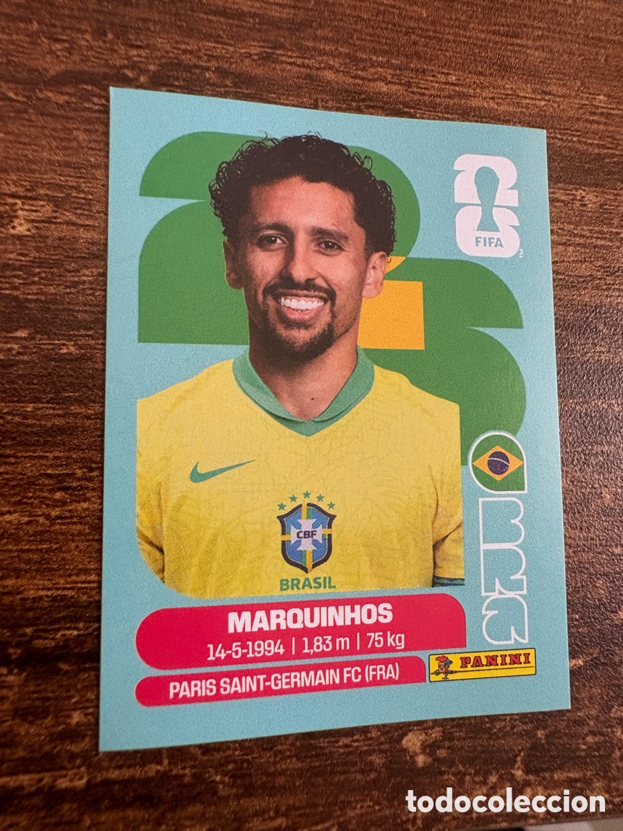 Cartes &agrave; collectionner de Football: BRA 4 BRA4 MARQUINHOS BRASIL ⚽ PANINI FIFA MUNDIAL WORLD CUP 26 2026 STICKER ⚽