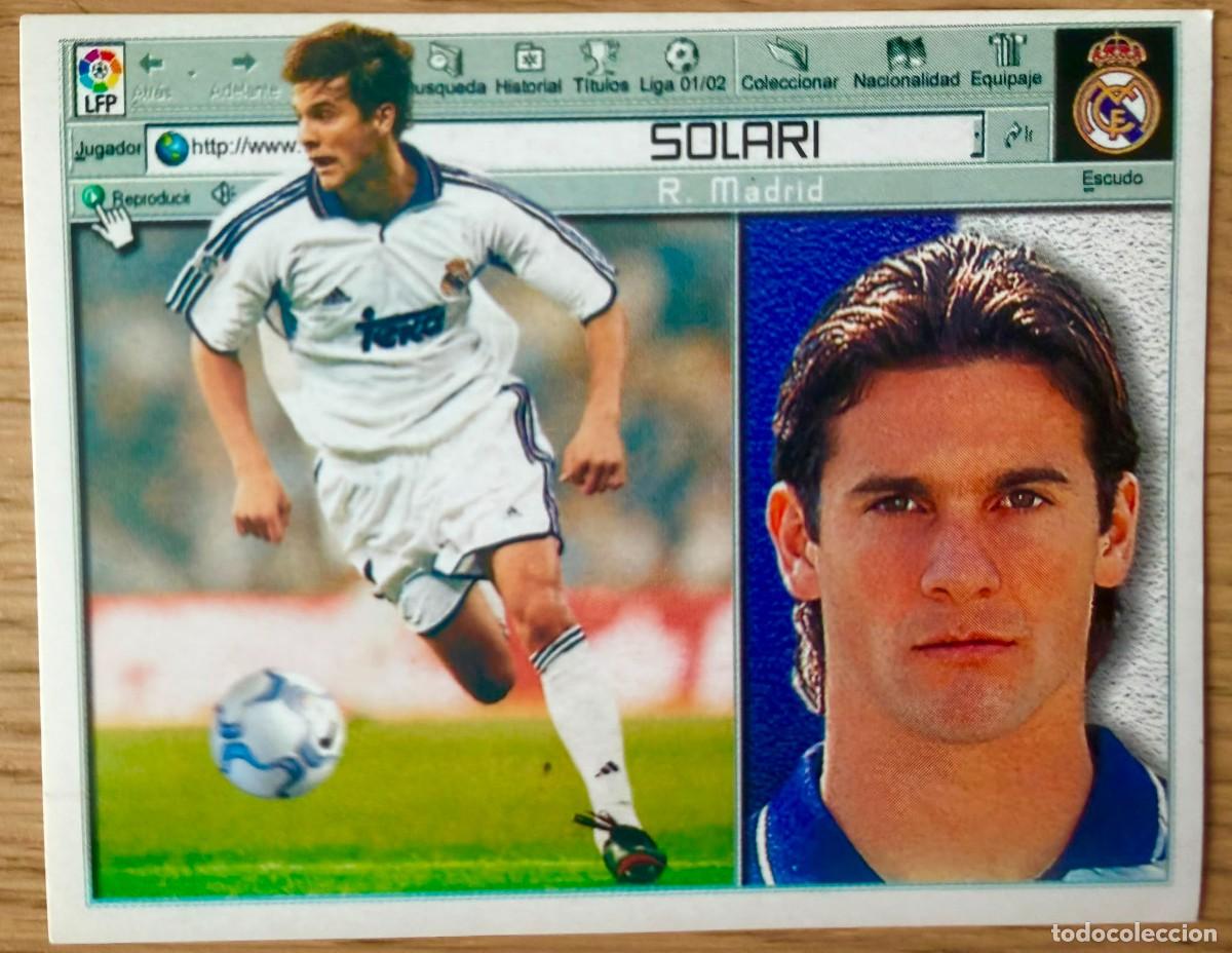 Cartes &agrave; collectionner de Football: SOLARI REAL MADRID 01 02 2001 2002 LIGA EDICIONES ESTE SIN PEGAR STICKER CROMOS