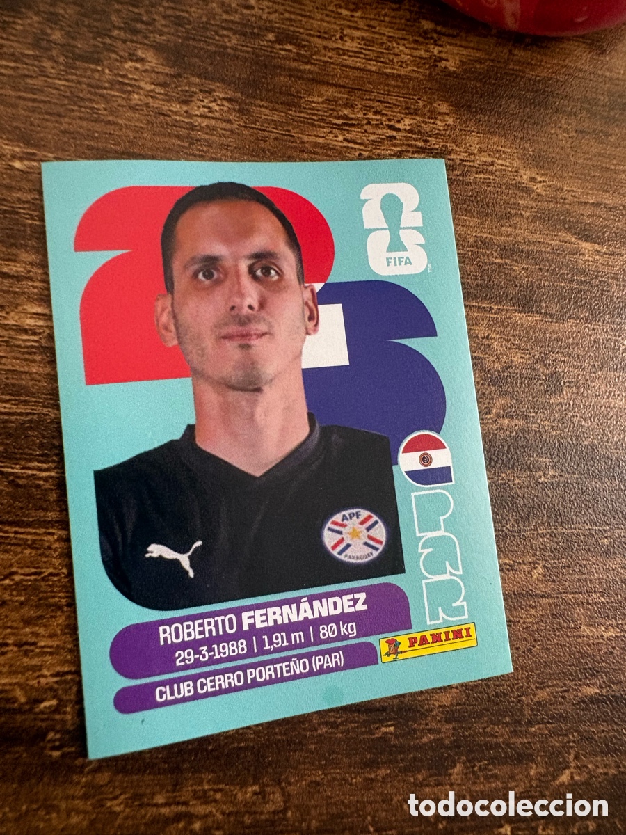 Cartes &agrave; collectionner de Football: PAR 2 PAR2 ROBERTO FERNANDEZ PARAGUAY ⚽ PANINI FIFA MUNDIAL WORLD CUP 26 2026 STICKER ⚽