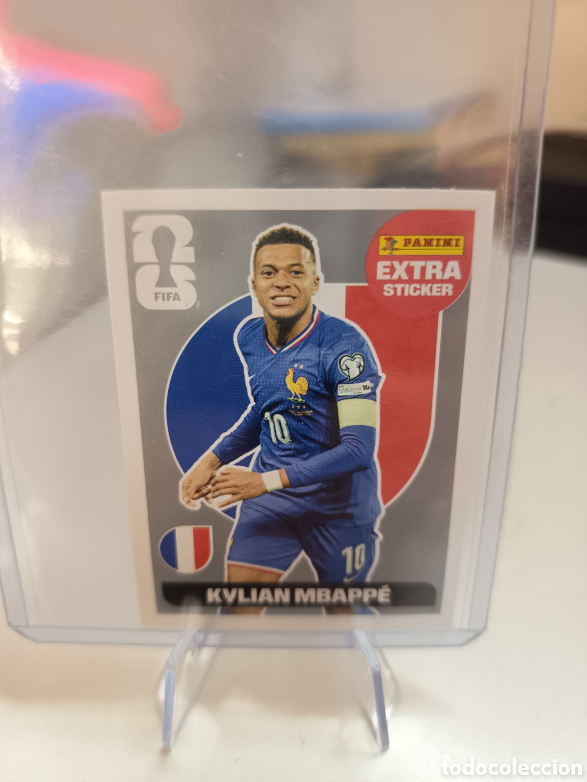 Cartes &agrave; collectionner de Football: KYLIAN MBAPPE FRANCIA EXTRA STICKER PLATA SILVER WORLD CUP 2026 PANINI MUNDIAL