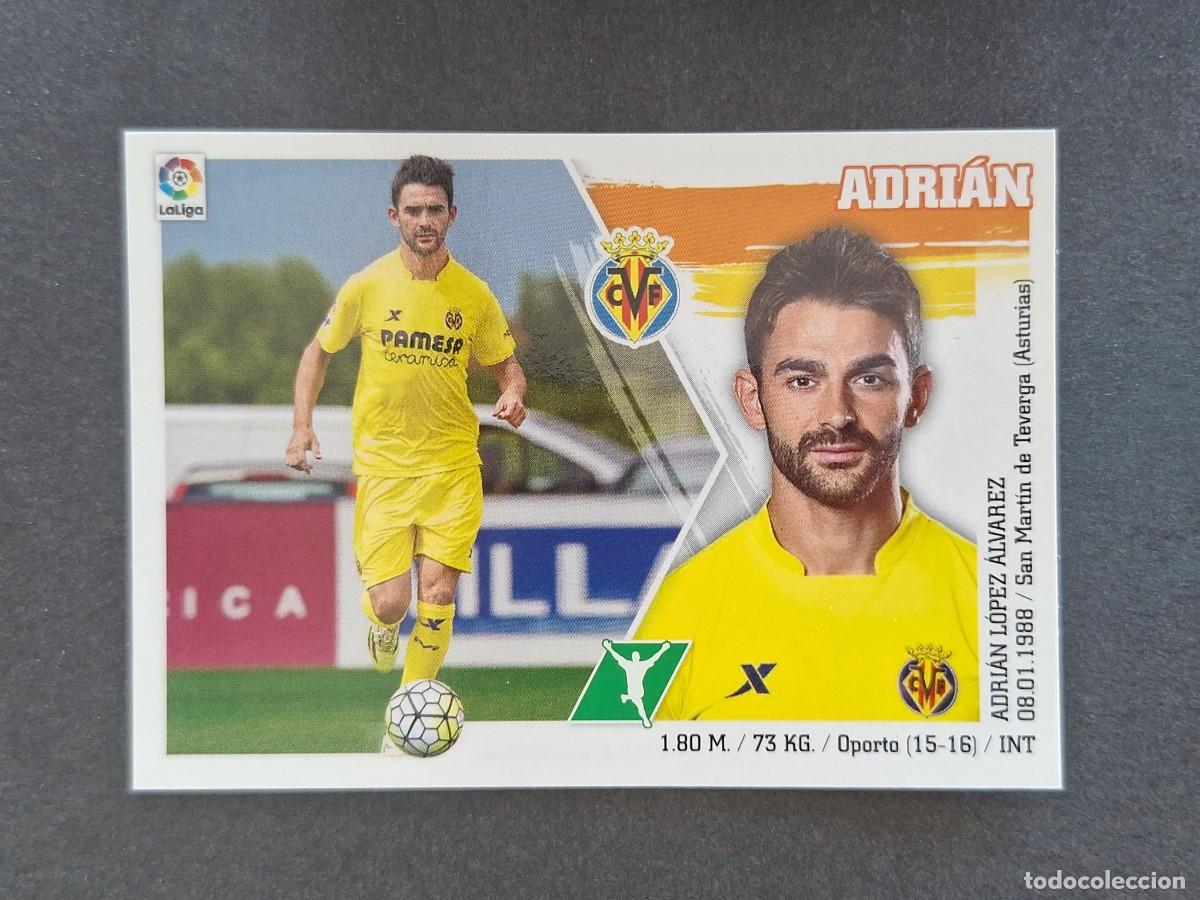Cartes &agrave; collectionner de Football: L3 ADRIAN VILLARREAL C. F. COLOCA LIGA ESTE 2015 2016 15 16 NUNCA PEGADO SIN PEGAR