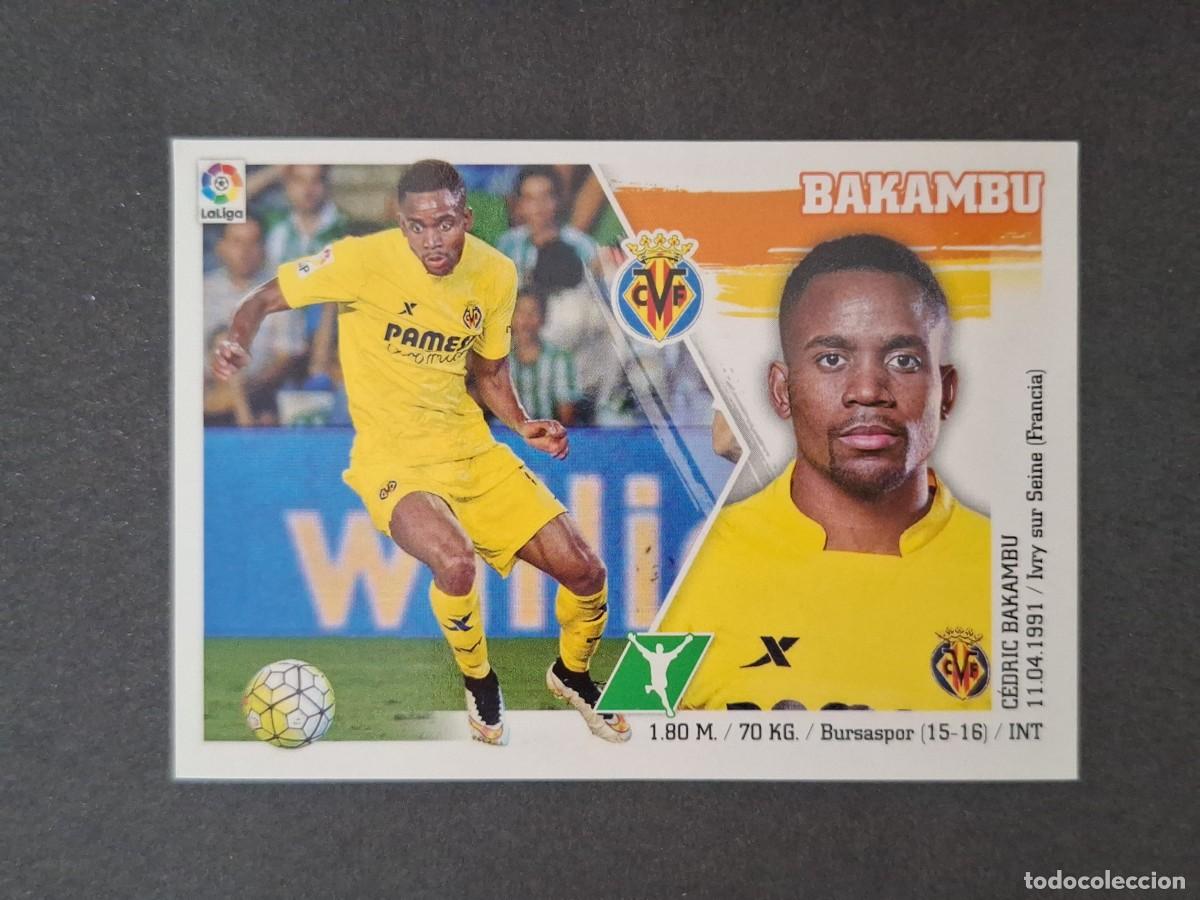 Cartes &agrave; collectionner de Football: L3 BAKAMBU VILLARREAL C. F. COLOCA LIGA ESTE 2015 2016 15 16 NUNCA PEGADO SIN PEGAR
