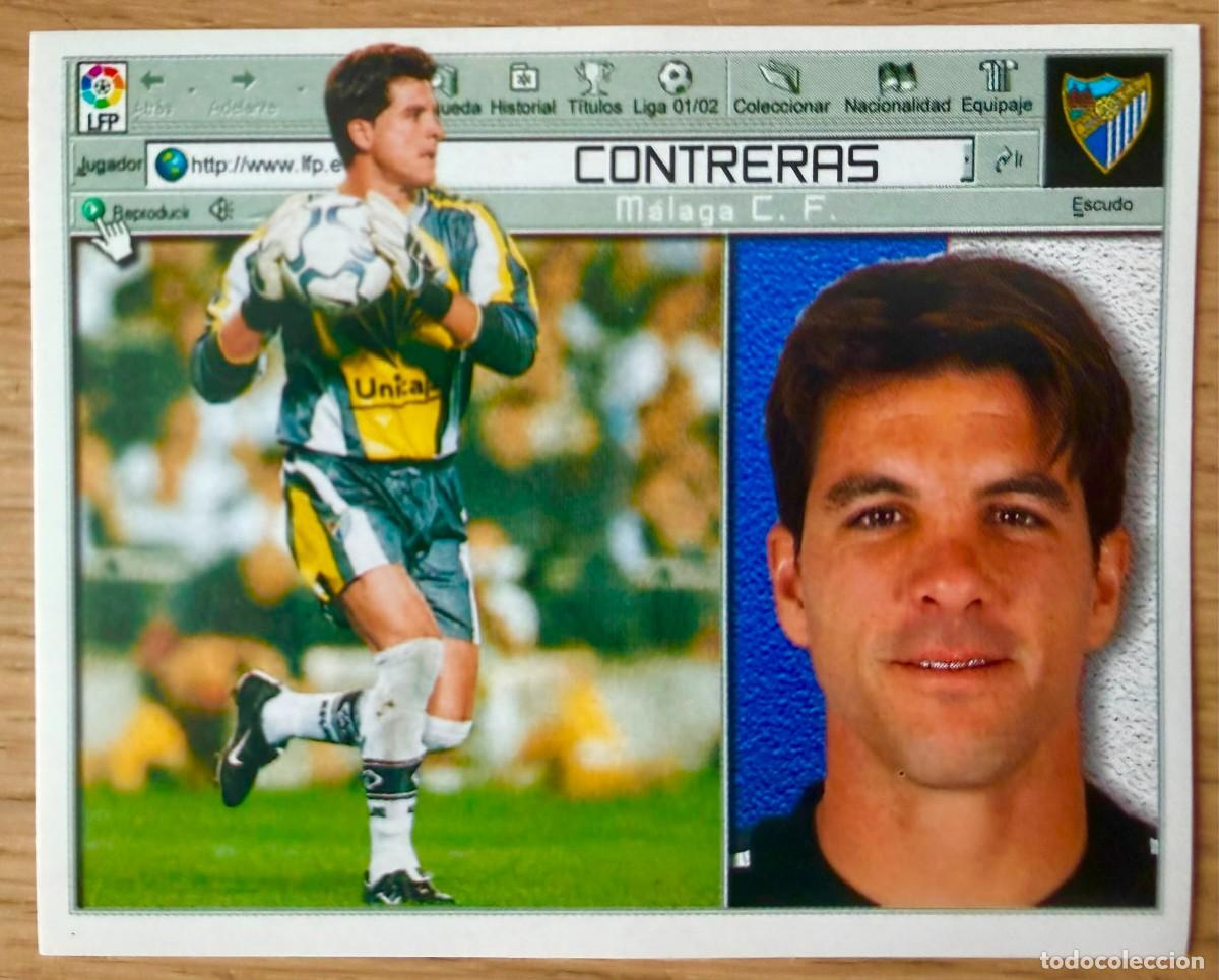 Cartes &agrave; collectionner de Football: CONTRERAS MALAGA 01 02 2001 2002 LIGA EDICIONES ESTE SIN PEGAR STICKER CROMOS
