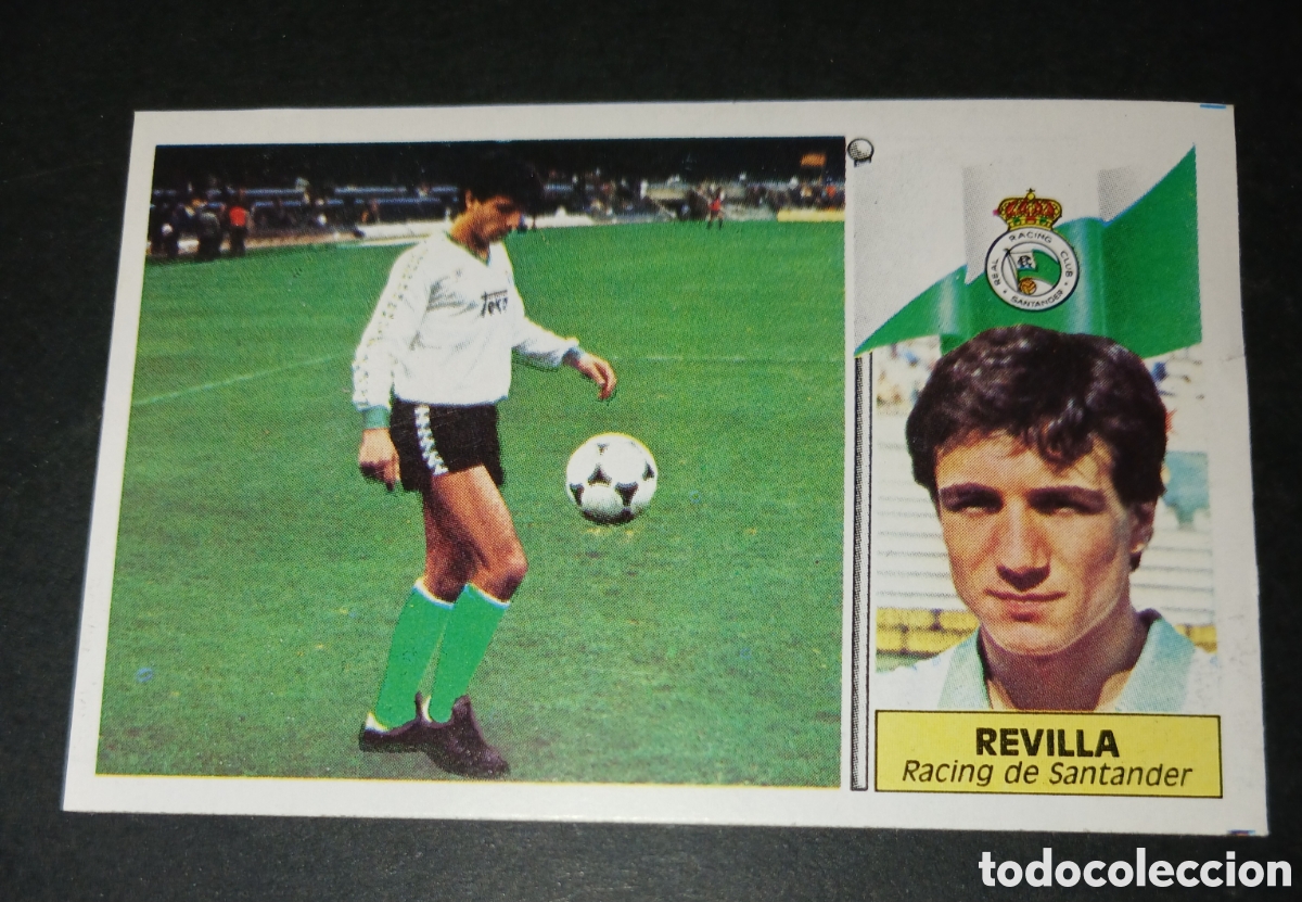 Cartes &agrave; collectionner de Football: Cromo Revilla - Racing de Santander - Ediciones Este Liga 1986/1987 (86/87) - Nunca Pegado Sin Pegar