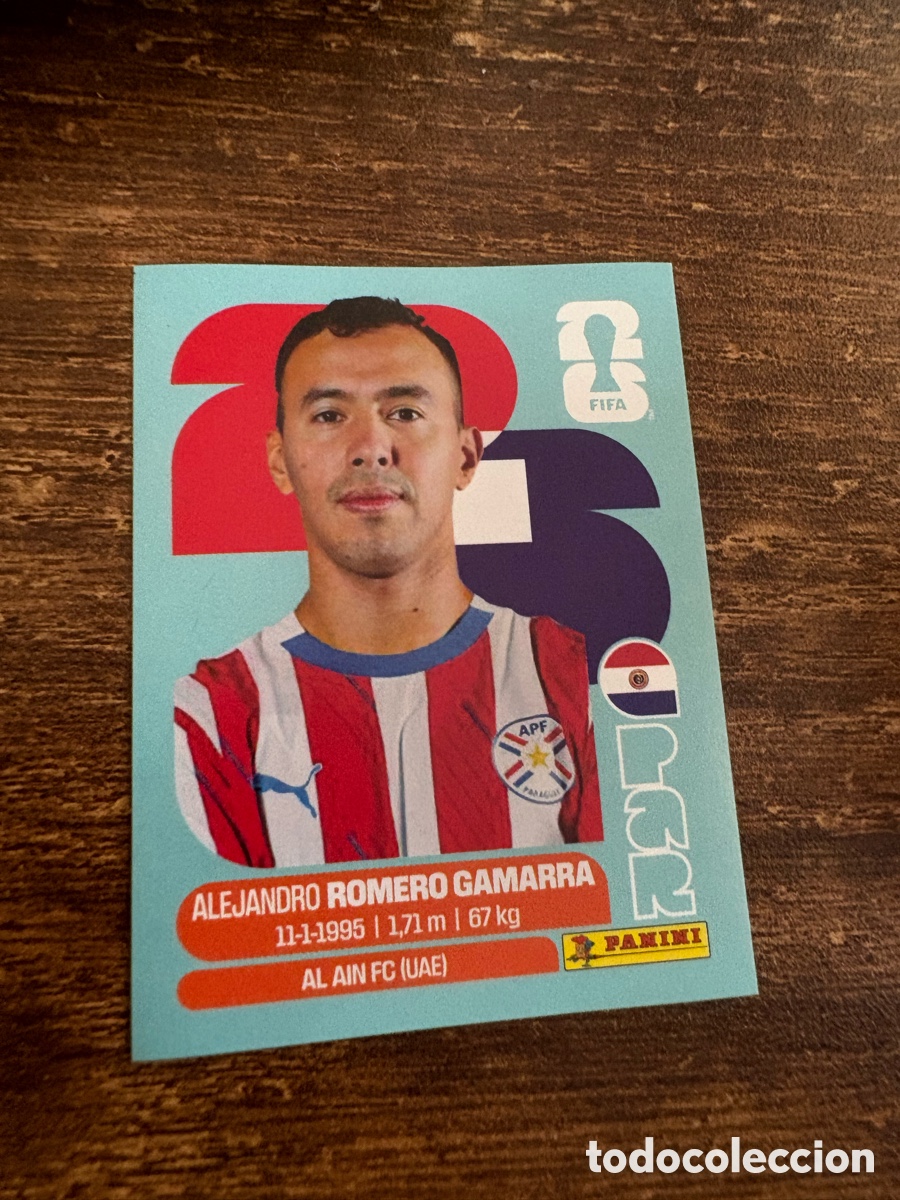Cartes &agrave; collectionner de Football: PAR 16 ROMERO GAMARRA PARAGUAY MUNDIAL FIFA WORLD CUP 2026 26 PANINI STICKERS NUEVO