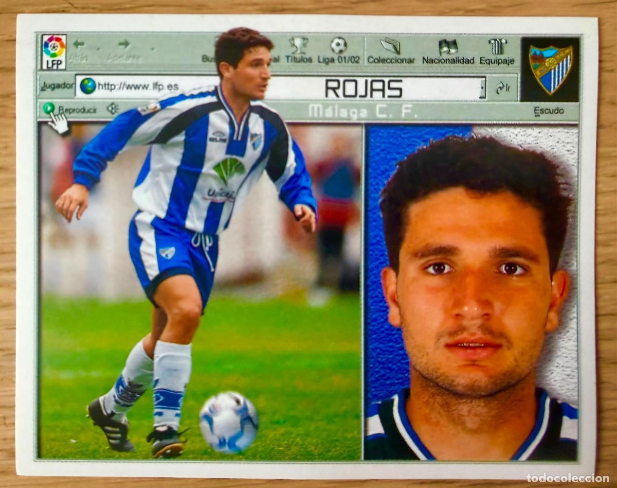 Cromos de f&uacute;tbol: ROJAS MALAGA 01 02 2001 2002 LIGA EDICIONES ESTE SIN PEGAR STICKER CROMOS