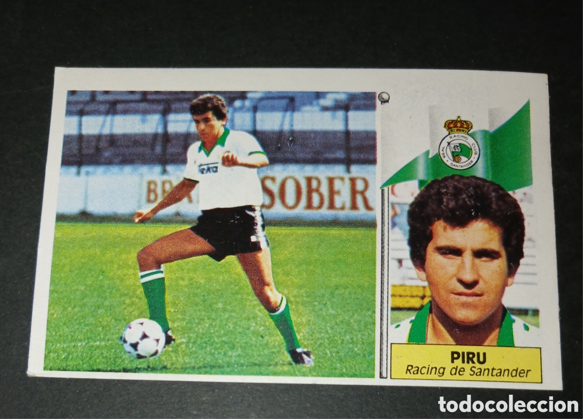 Cromos de f&uacute;tbol: Cromo Piru - Racing de Santander - Ediciones Este Liga 1986/1987 (86/87) - Nunca Pegado / Sin Pegar