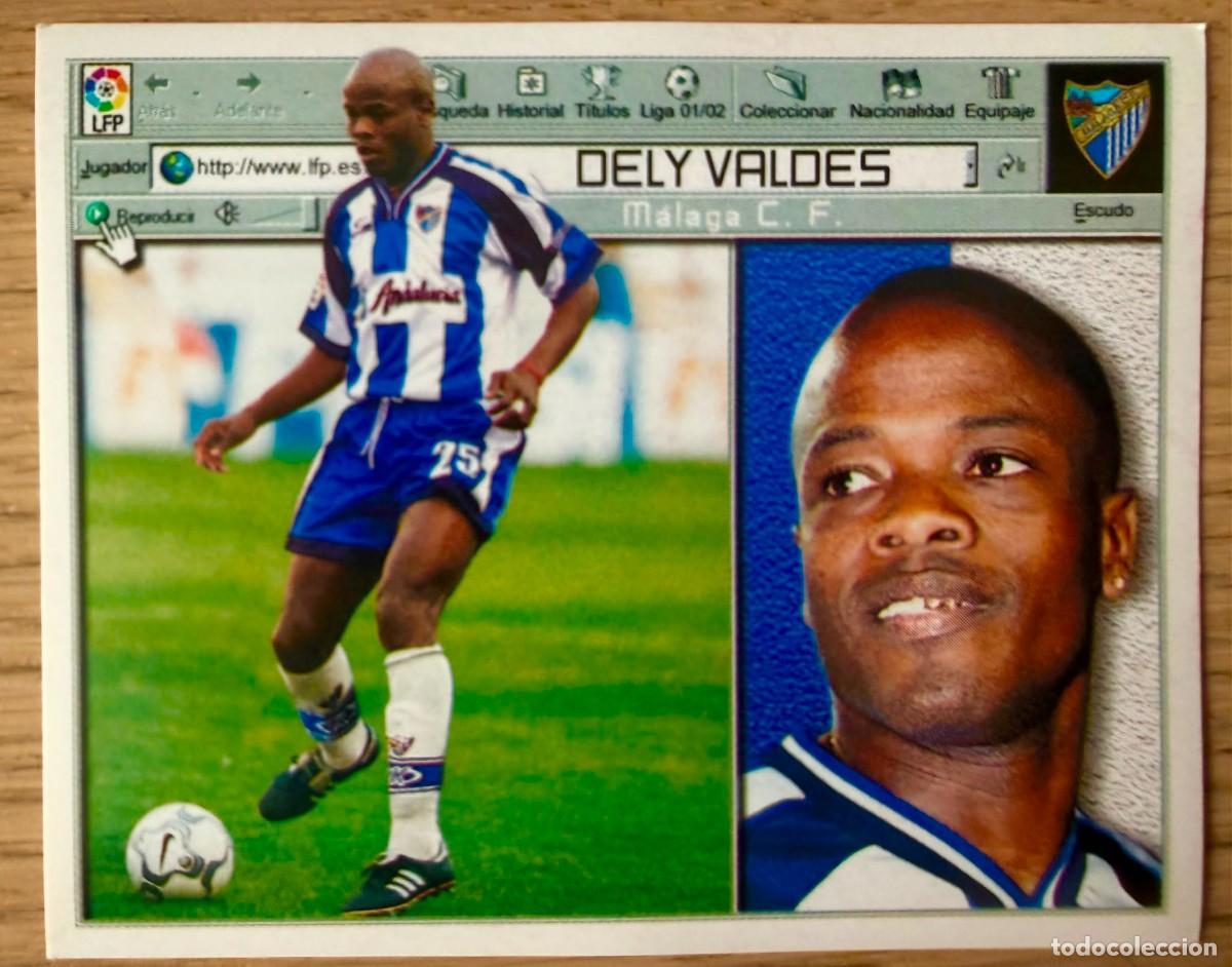 Cromos de f&uacute;tbol: DELY VALDES MALAGA 01 02 2001 2002 LIGA EDICIONES ESTE SIN PEGAR STICKER CROMOS