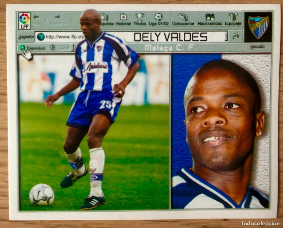 Cromos de f&uacute;tbol: DELY VALDES MALAGA 01 02 2001 2002 LIGA EDICIONES ESTE SIN PEGAR STICKER CROMOS