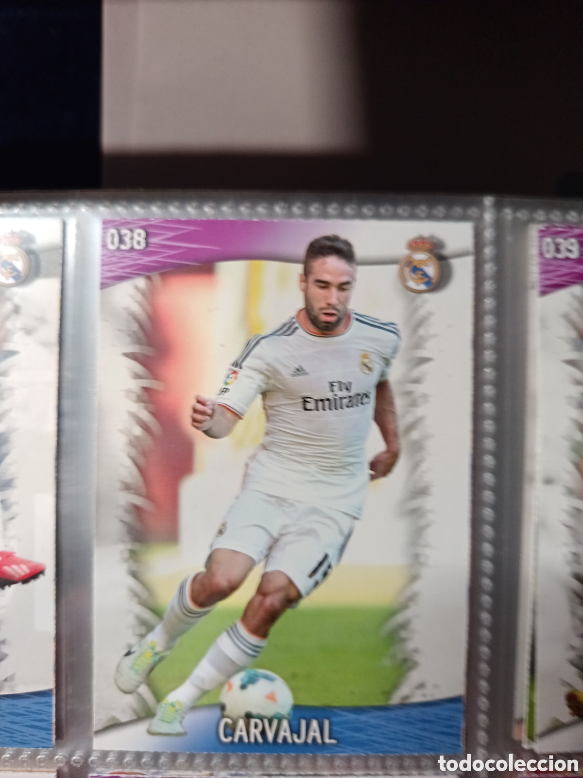 Cromos de f&uacute;tbol: 38 Carvajal mundicromo Quiz Game 13/14