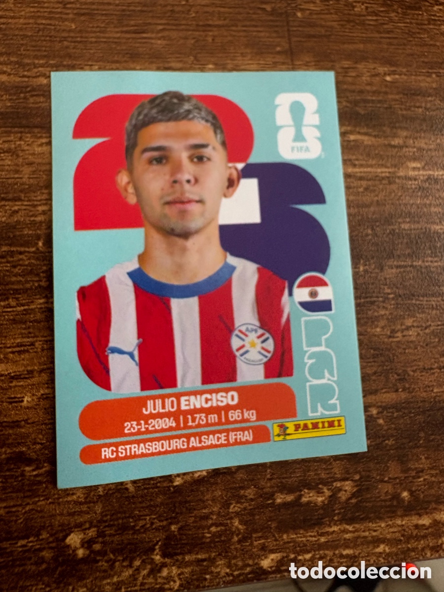 Cromos de f&uacute;tbol: PAR 15 PAR15 JULIO ENCISO PARAGUAY ⚽ PANINI FIFA MUNDIAL WORLD CUP 26 2026 STICKER ⚽