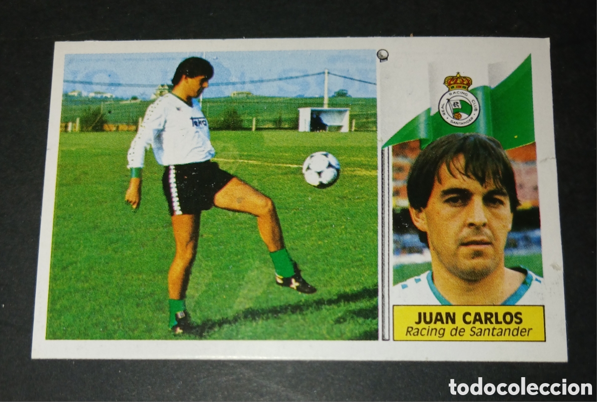 Cromos de f&uacute;tbol: Cromo Juan Carlos - Racing de Santander - Ediciones Este Liga 1986/1987 (86/87) - Sin Pegar