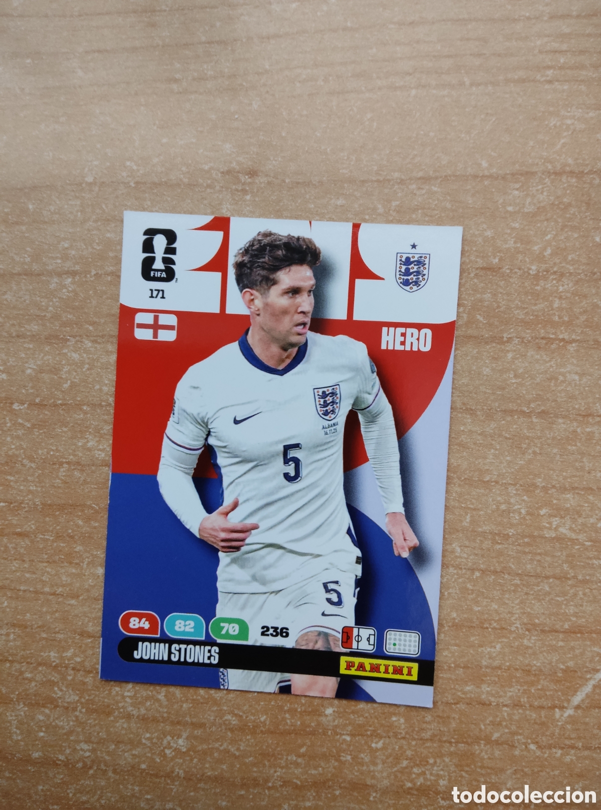 Cromos de f&uacute;tbol: 171 JOHN STONES INGLATERRA ADRENALYN XL MUNDIAL 2026