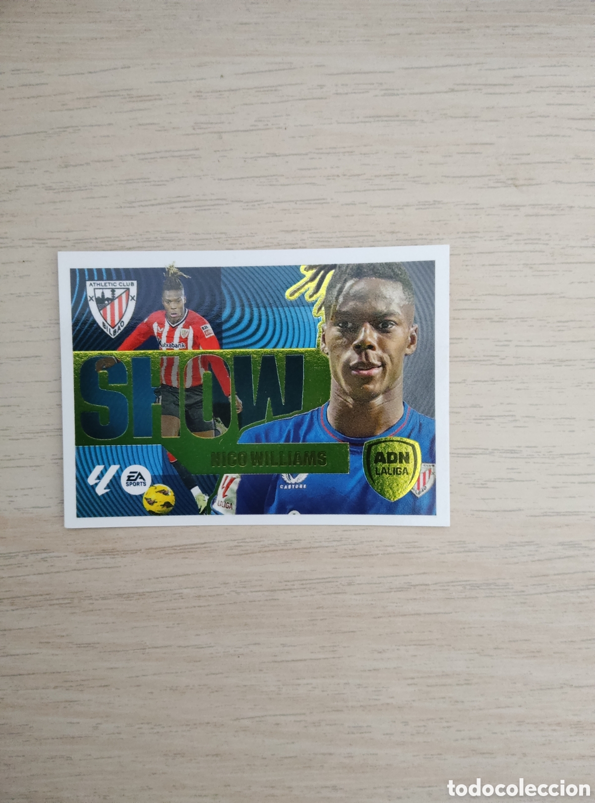 Cromos de f&uacute;tbol: 8 NICO WILLIAMS ATHLETIC CLUB LA LIGA SHOW LIGA ESTE 2024 2025