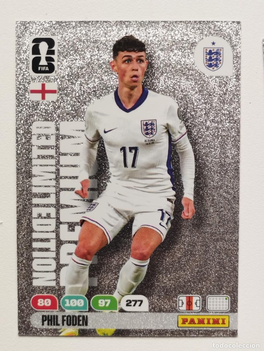 Cromos de f&uacute;tbol: CROMO CARD ADRENALYN MUNDIAL WORLD CUP 2026 LIMITED EDITION PREMIUM PHIL FODEN INGLATERRA