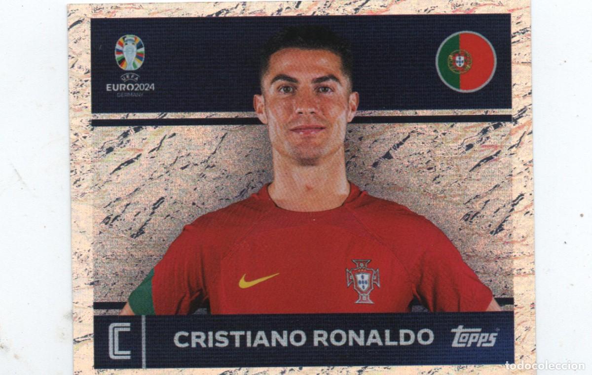 Cromos de f&uacute;tbol: TOPPS UEFA EURO2024 GERMANY POR2 CRISTIANO RONALDO (CAPTAIN)