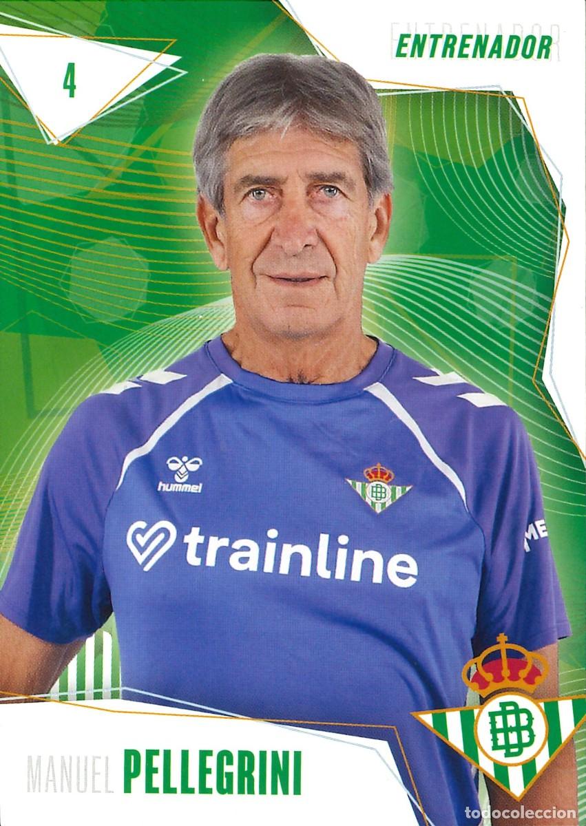 Football Stickers: FUTBOL - BETIS CARDS - 2025-2026 - 25-26 - REAL BETIS - 004 - MANUEL PELLEGRINI - ENTRENADOR