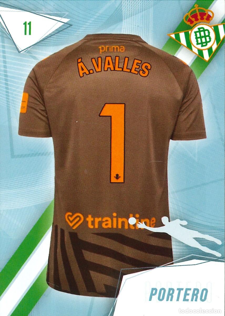 Football Stickers: FUTBOL - BETIS CARDS - 2025-2026 - 25-26 - REAL BETIS - 011 - ALVARO VALLES - PORTERO