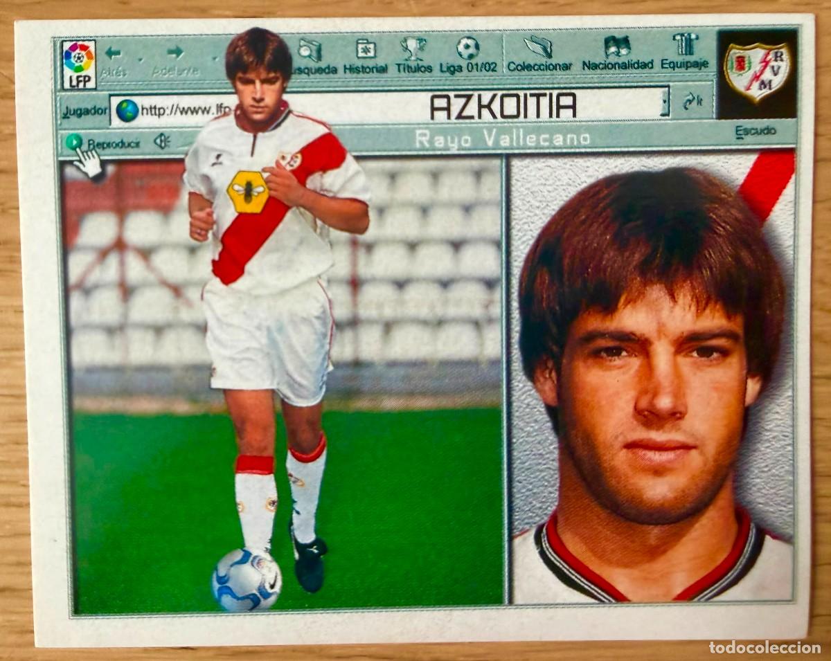 Cromos de Futebol: AZKOITIA RAYO VALLECANO 01 02 2001 2002 LIGA EDICIONES ESTE SIN PEGAR STICKER CROMOS
