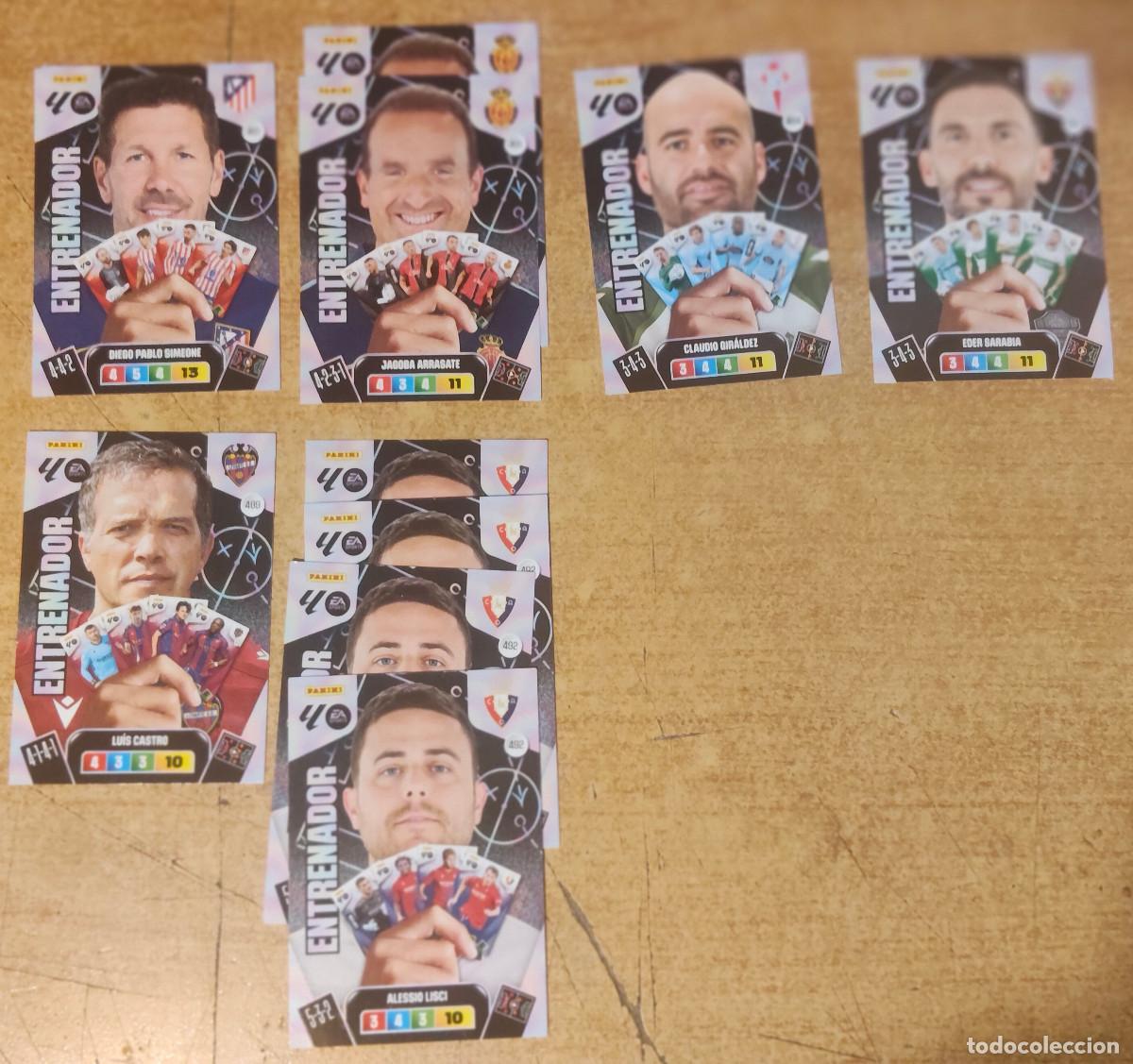 Cromos de Futebol: Lote 8 Entrenadadores Adrenalyn XL 25 26 Actualizacion 2025 2026