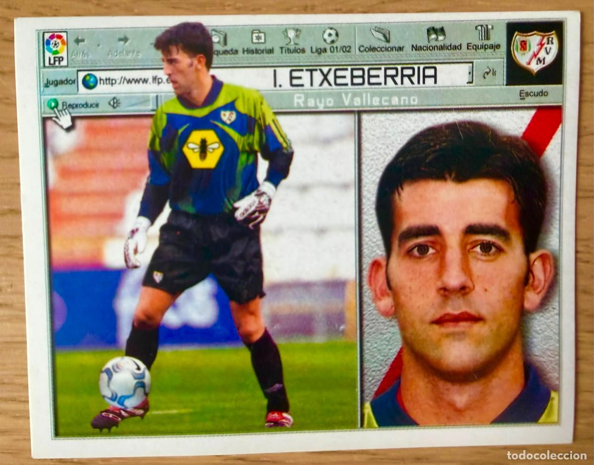 Cromos de Futebol: IMANOL ETXEBERRIA RAYO VALLECANO 01 02 2001 2002 LIGA EDICIONES ESTE SIN PEGAR STICKER CROMOS